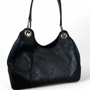 Vintage Gucci Black Leather Bag
